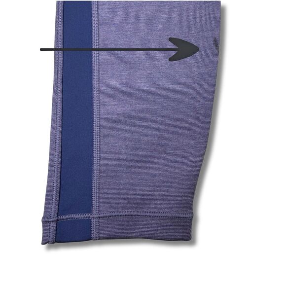 Athleta 7/8 Leggings M Medium Ultimate Stash Pocket Tight Heather Purple/Blue - Picture 6 of 9